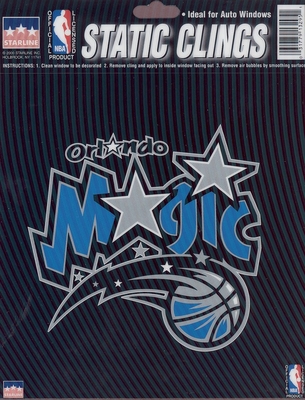 12  Orlando Magic 6 inch Static Cling Stickers