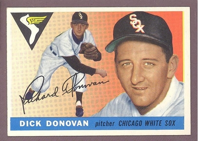 1955 Topps #146 Dick Donovan EX-MT+ CHICAGO WHITE SOX crease free
