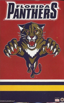 FLORIDA PANTHERS LOGO Original Starline Poster MINI Promo Piece 3x5