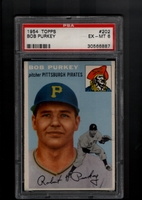 1954 Topps #202 Bob Purkey PSA 6 EX-MT PITTSBURGH PIRATES