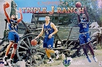 1995 Dallas Mavericks"Triple J Ranch" Original Starline Poster OOP Jason Kidd