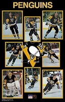 1989 Pittsburgh Penguins Collage Original Starline Poster OOP
