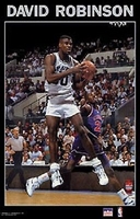 1990 David Robinson San Antonio Spurs Original Starline Poster OOP