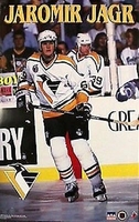 1992 Jaromir Jagr Pittsburgh Penguins Original Starline Poster OOP