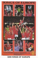 KINGS OF EUROPE MANCHESTER UNITED Original Starline Poster MINI Promo Piece 3x5