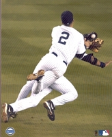 Derek Jeter New York Yankees collision in outfield 8X10 Glossy Photo by Steiner