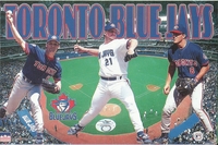 Clemens TORONTO BLUE JAYS COLLAGE Original Starline Poster MINI Promo Piece 3x5