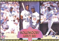 HOLLYWOODS HITS Davis Strawberry LA DODGERS Starline Poster MINI Promo Piece 3x5