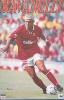 FABRIZIO RAVANELLI MIDDLESBROUGH Original Starline Poster MINI Promo Piece 3x5