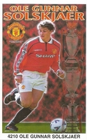 OLE GUNNAR SOLSKJAER 99 MANCHESTER UNITED Starline Poster MINI Promo Piece 3x5