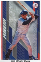 Jorge Posada  NEW YORK YANKEES  Starline Poster MINI Promo Piece 3x5