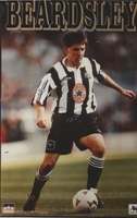 PETER BEARDSLEY NEWCASTLE UNITED Original Starline Poster MINI Promo Piece 3x5