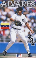 Wilson Alvarez Chicago White Sox Venezuelan Flag Starline Poster OOP Very RARE