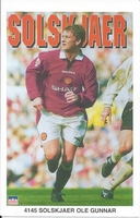 OLE GUNNAR SOLSKJAER 96 MANCHESTER UNITED Starline Poster MINI Promo Piece 3x5