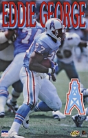 1997 Eddie George Houston Oilers Original Starline Poster OOP