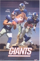 2002 New York Giants Collage Original Starline Poster OOP Barber Collins Shockey