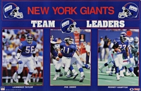 1992 New York Giants TL Original Starline Poster OOP Simms LT Hampton