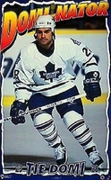 1996 Tie Domi Toronto Maple Leafs Dominator Original Norman James Poster OOP