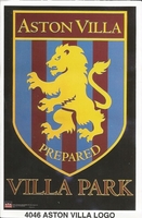 ASTON VILLA FC LOGO Original Starline Poster MINI Promo Piece 3x5