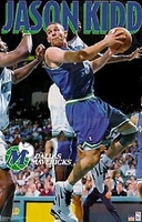 1995 Jason Kidd  Dallas Mavericks Original Starline Poster OOP