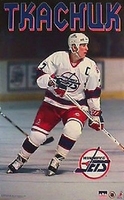 1995 Keith Tkachuk Winnipeg Jets Original Starline Poster OOP