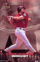 2002 Lance Berkman Houston Astros Original Starline Action Poster