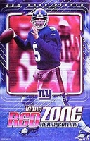 2001 Kerry Collins New York Giants Original Starline Poster OOP