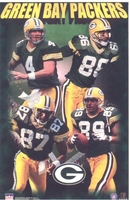 1997 Green Bay Packers Collage Original Starline Poster OOP w/ Favre