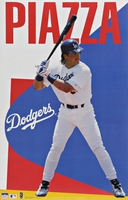 1994 Mike Piazza  Los Angeles Dodgers Original Starline Giveaway Poster OOP