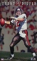 1998 Trent Dilfer Tampa Bay Buccaneers Original Starline Poster OOP