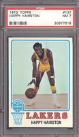 1973-74 Topps #137 Happy Hairston PSA 7 NM LOS ANGELES LAKERS LOW POP