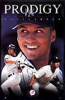 1996 Derek Jeter New York Yankees Prodigy Original Costacos Poster OOP