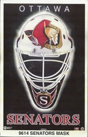 OTTAWA SENATORS MASK Original Norman James Poster MINI Promo Piece 3x5