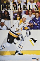 1992 Mario Lemieux Pittsburgh Penguins Original Starline Poster OOP