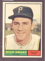1961 Topps #1 Dick Groat EX-MT PITTSBURGH PIRATES  crease free