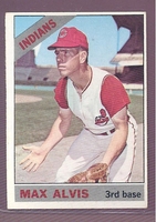 1966 Topps #415 Max Alvis EX-MT+ CLEVELAND INDIANS crease free