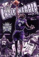 2001 Chris Webber Sacramento Kings Original Starline Poster OOP