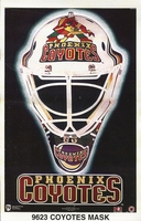 PHOENIX COYOTES MASK Original Norman James Poster MINI Promo Piece 3x5