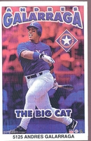 Andres Galarraga TEXAS RANGERS Starline Poster MINI Promo Piece 3x5