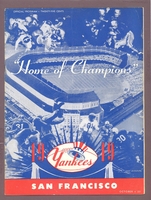 AAFC NEW YORK YANKEES  vs. SAN FRANCISCO 49ERS 10-23-1949 Game Program  VG