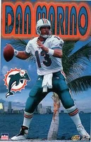 1997 Dan Marino Miami Dolphins Original Starline Poster OOP