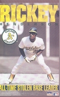 Rickey Henderson OAKLAND A's Stolen Bases Starline Poster MINI Promo Piece 3x5