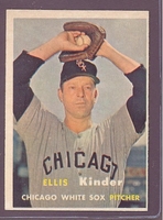 1957 Topps #352 Ellis Kinder EX+ CHICAGO WHITE SOX crease free
