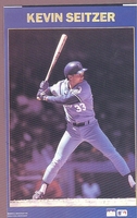 Kevin Seitzer KANSAS CITY ROYALS Starline Poster MINI Promo Piece 3x5