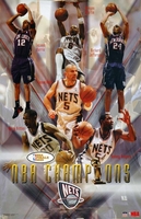 2003 New Jersey Nets NBA Champs Original Starline Poster OOP Jason Kidd RARE
