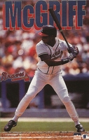 Fred McGriff ATLANTA BRAVES Original Starline Poster MINI Promo Piece 3x5