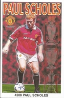 PAUL SCHOLES MANCHESTER UNITED Original Starline Poster MINI Promo Piece 3x5