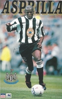 FAUSTINO ASPRILLA NEWCASTLE UNITED Original Starline Poster MINI Promo Piece 3x5