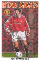 RYAN GIGGS MANCHESTER UNITED Original Starline Poster MINI Promo Piece 3x5