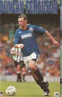 DUNCAN FERGUSON EVERTON ENGLAND Original Starline Poster MINI Promo Piece 3x5
